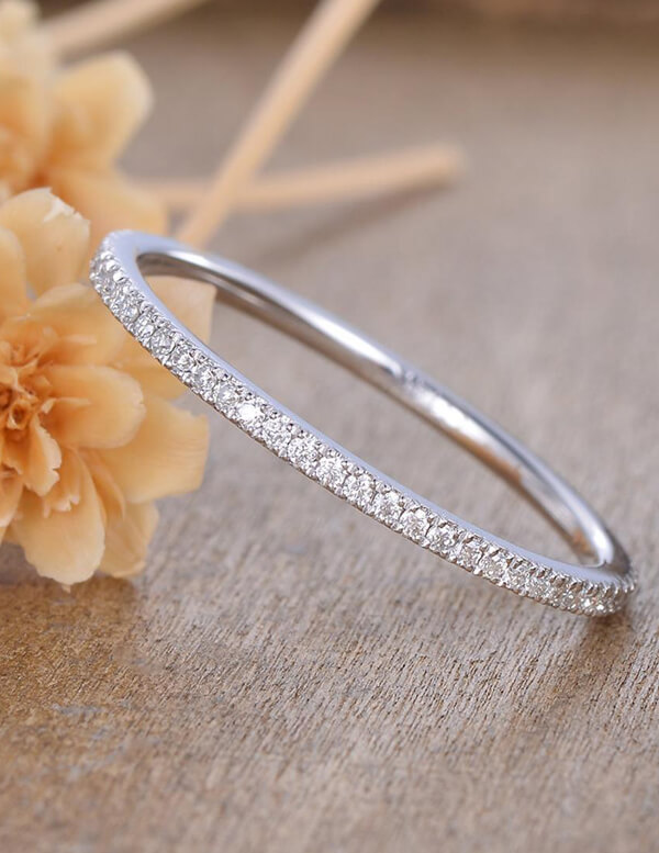 Simple Diamond Gold Ring For Women