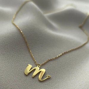 Buy Silver Heart Letter Pendant Chain Online at Best Price - Tejaani Jeweller